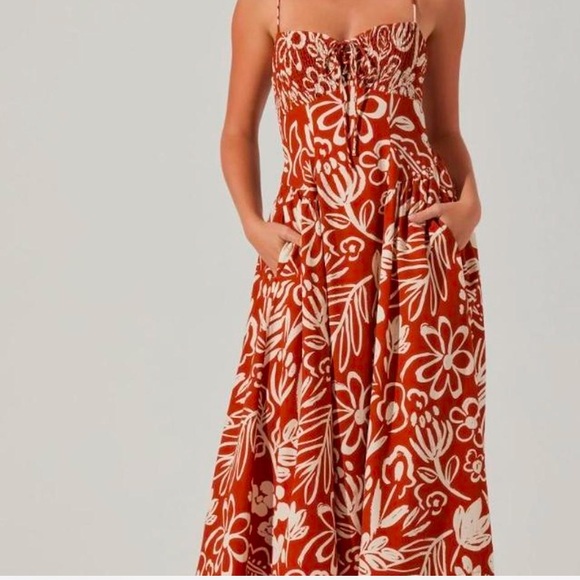 ASTR the label Sarai floral midi dress - Picture 1 of 3